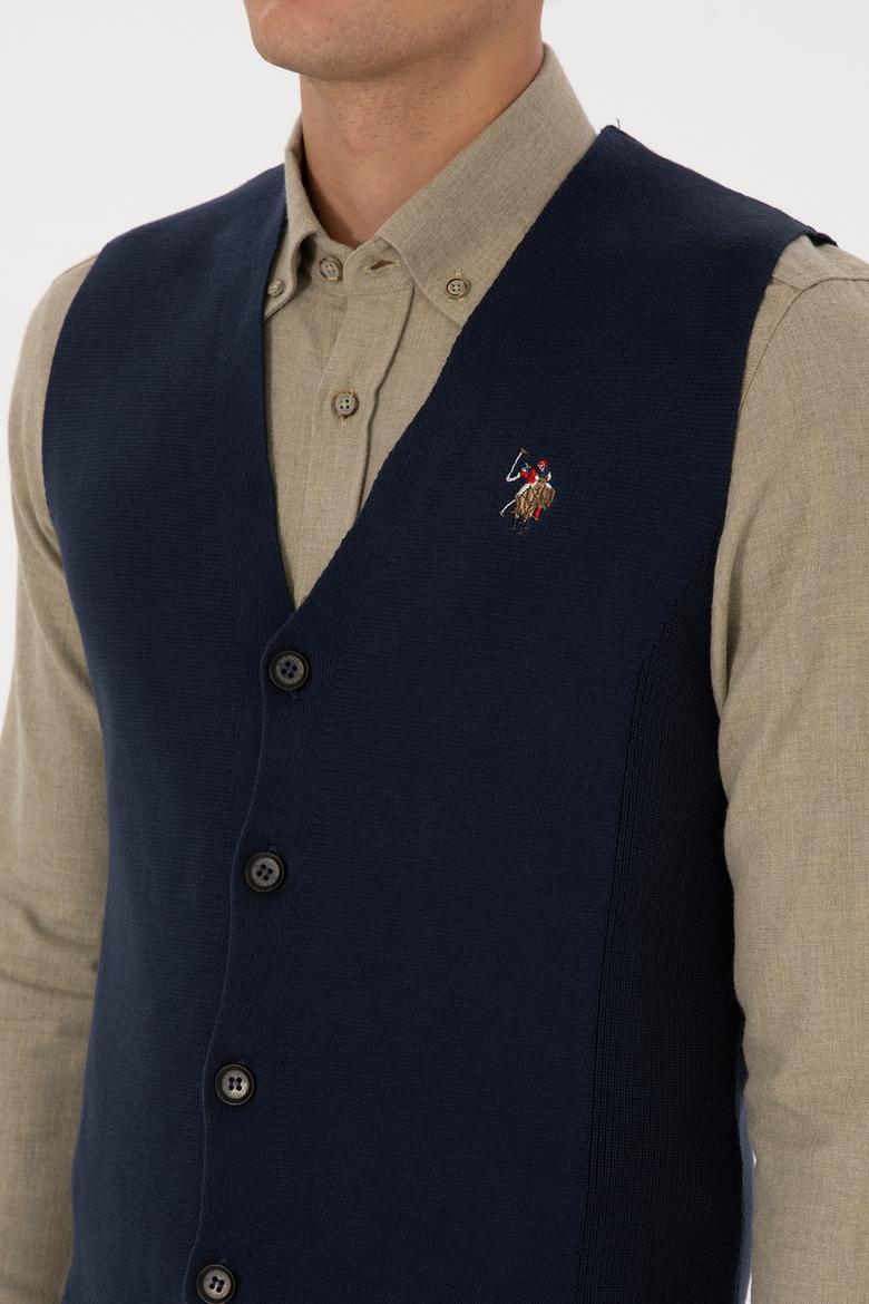 Erkek Lacivert Triko Hırka - 50308565008