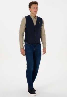 Erkek Lacivert Triko Hırka - 50308565008