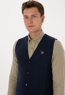 Erkek Lacivert Triko Hırka - 50308565008