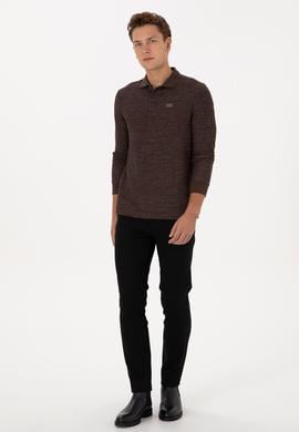 Erkek Kahverengi Basic Sweatshirt - 50307730038