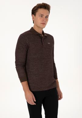 Erkek Kahverengi Basic Sweatshirt - 50307730038