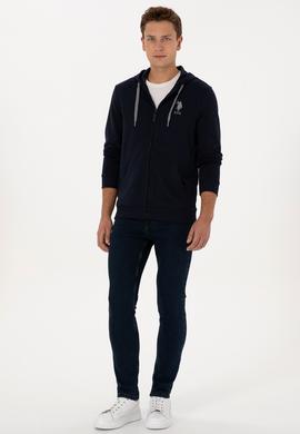 Erkek Lacivert Örme Hırka - 50307765009