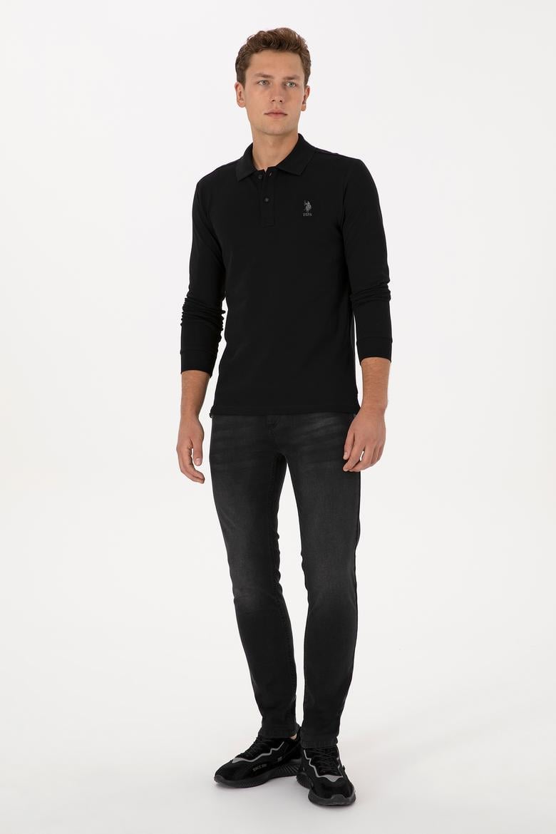 Erkek Siyah Basic Sweatshirt - 50307687016