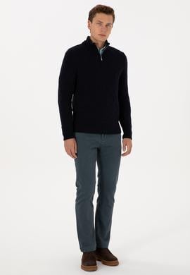 Erkek Turkuaz Straight Fit Jean Pantolon - 50307738083