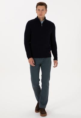 Erkek Turkuaz Straight Fit Jean Pantolon - 50307738083