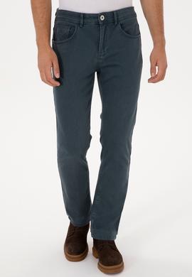 Erkek Turkuaz Straight Fit Jean Pantolon - 50307738083
