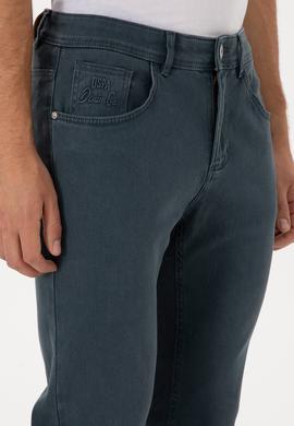 Erkek Turkuaz Straight Fit Jean Pantolon - 50307738083