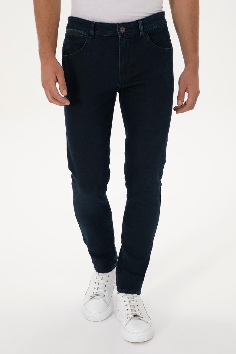 Erkek Koyu Mavi Slim Fit Jean Pantolon - 50310318020