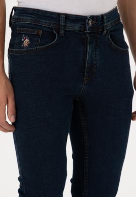 Erkek Koyu Mavi Slim Fit Jean Pantolon - 50310305016