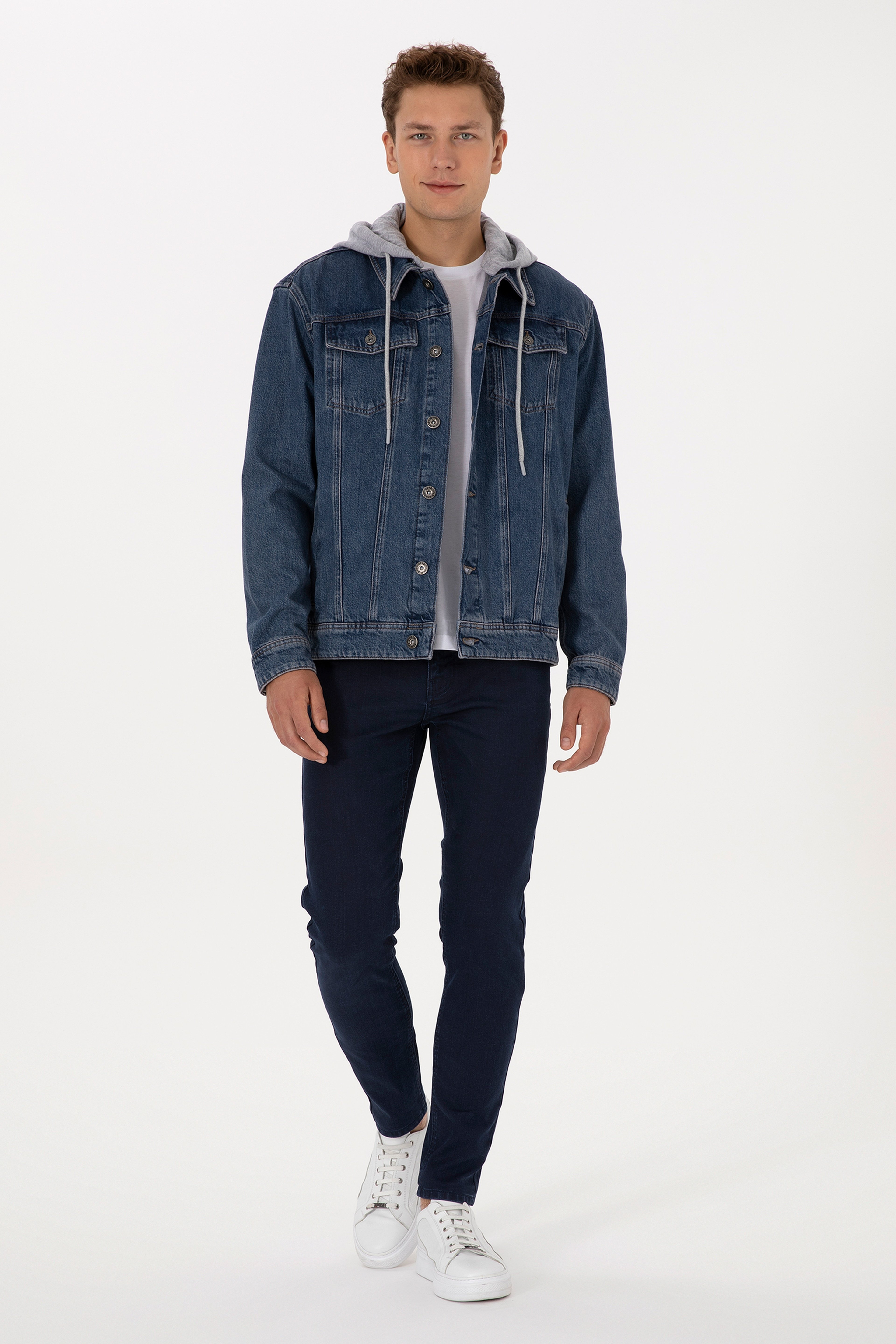 Erkek Koyu Mavi Jean Pantolon - Image 3