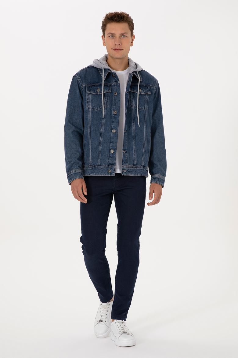 Erkek Koyu Mavi Jean Pantolon - 50307718170