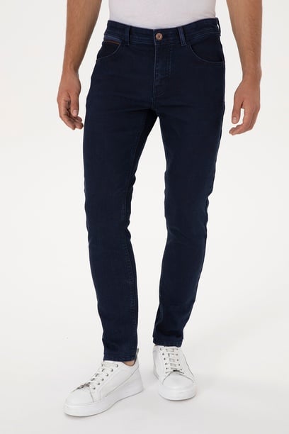 Erkek Koyu Mavi Jean Pantolon