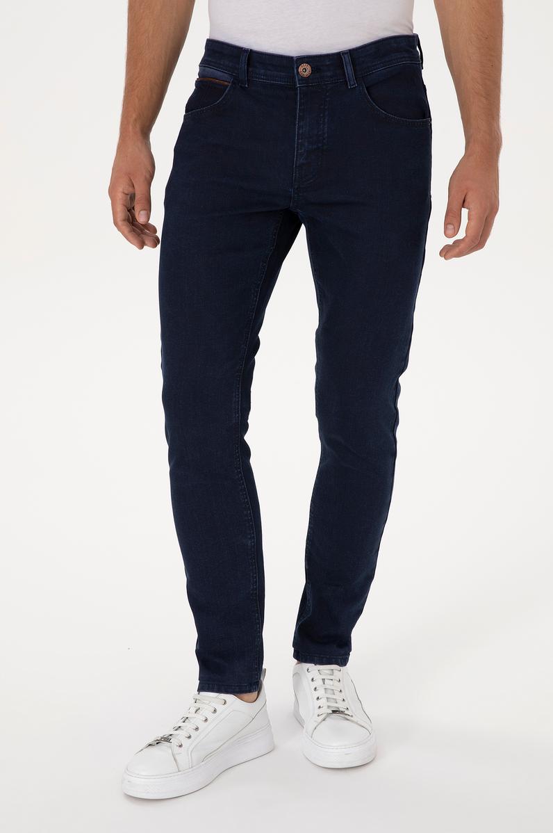 Erkek Koyu Mavi Jean Pantolon