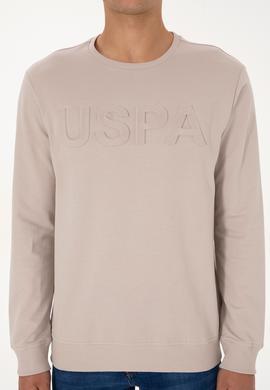 Erkek Regular Fit Bisiklet Yaka Taş Basic Sweatshirt - 50307793057