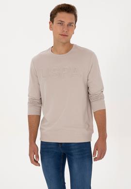 Erkek Regular Fit Bisiklet Yaka Taş Basic Sweatshirt - 50307793057