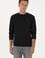 Erkek Regular Fit Bisiklet Yaka Siyah Basic Sweatshirt
