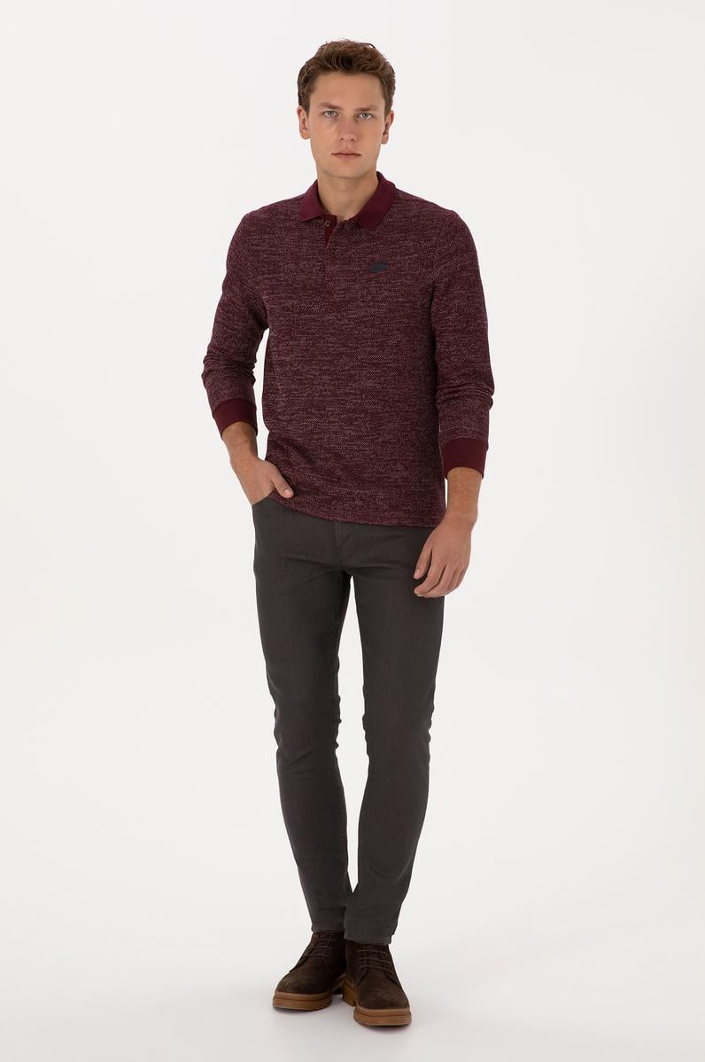 Erkek Kahverengi Slim Fit Jean Pantolon