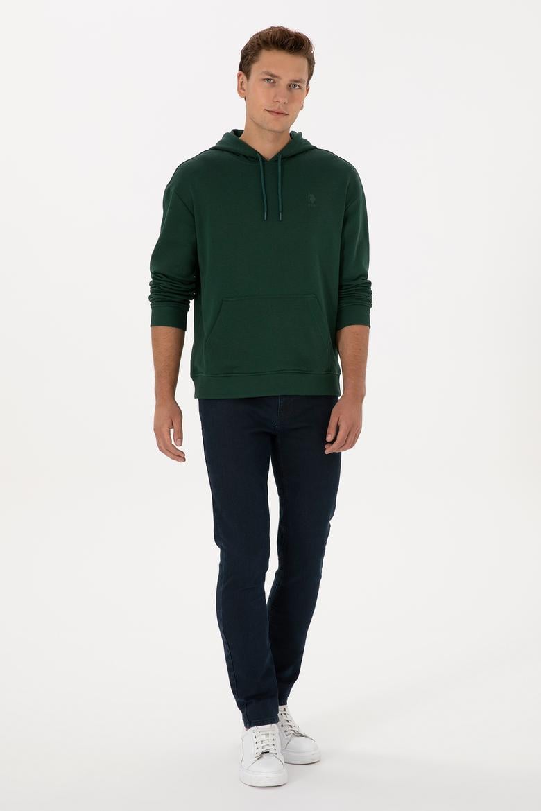 Erkek Koyu Mavi Slim Fit Jean Pantolon