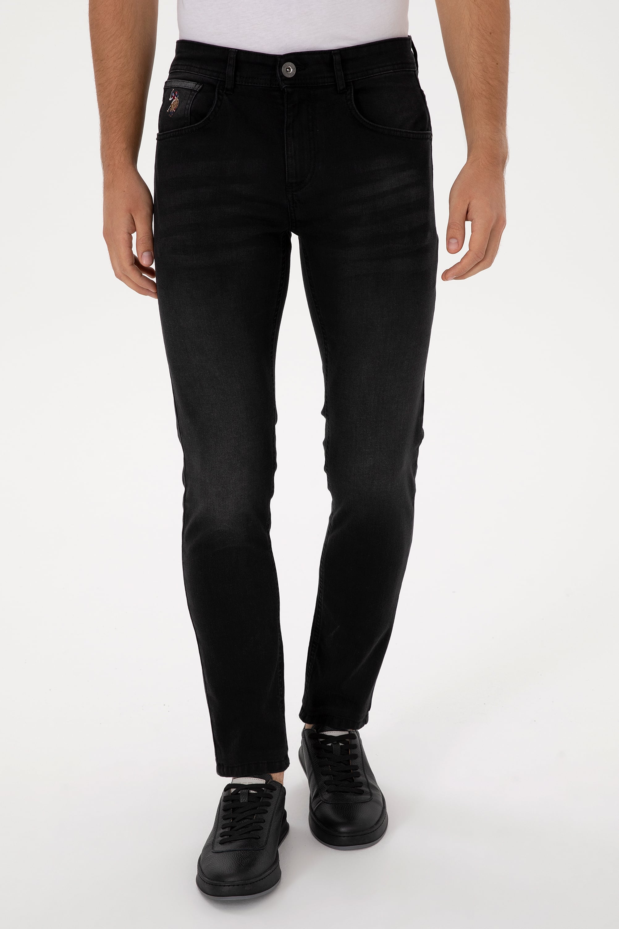 Erkek Siyah Slim Fit Jean Pantolon - Image 2