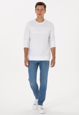 Erkek Açık Mavi Slim Fit Jean Pantolon - 50316553058