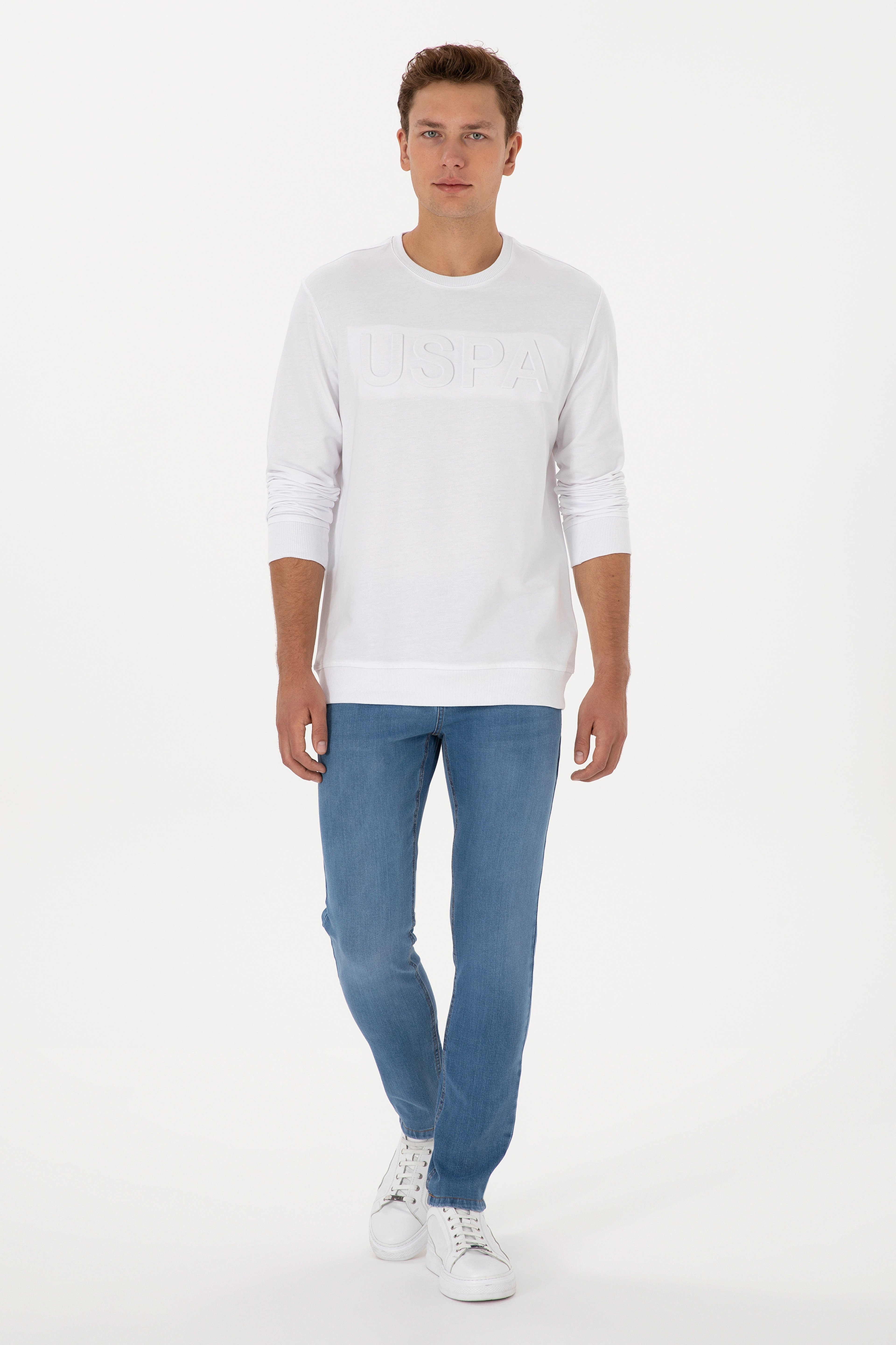 Erkek Açık Mavi Slim Fit Jean Pantolon