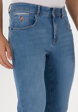 Erkek Açık Mavi Slim Fit Jean Pantolon - 50316553058