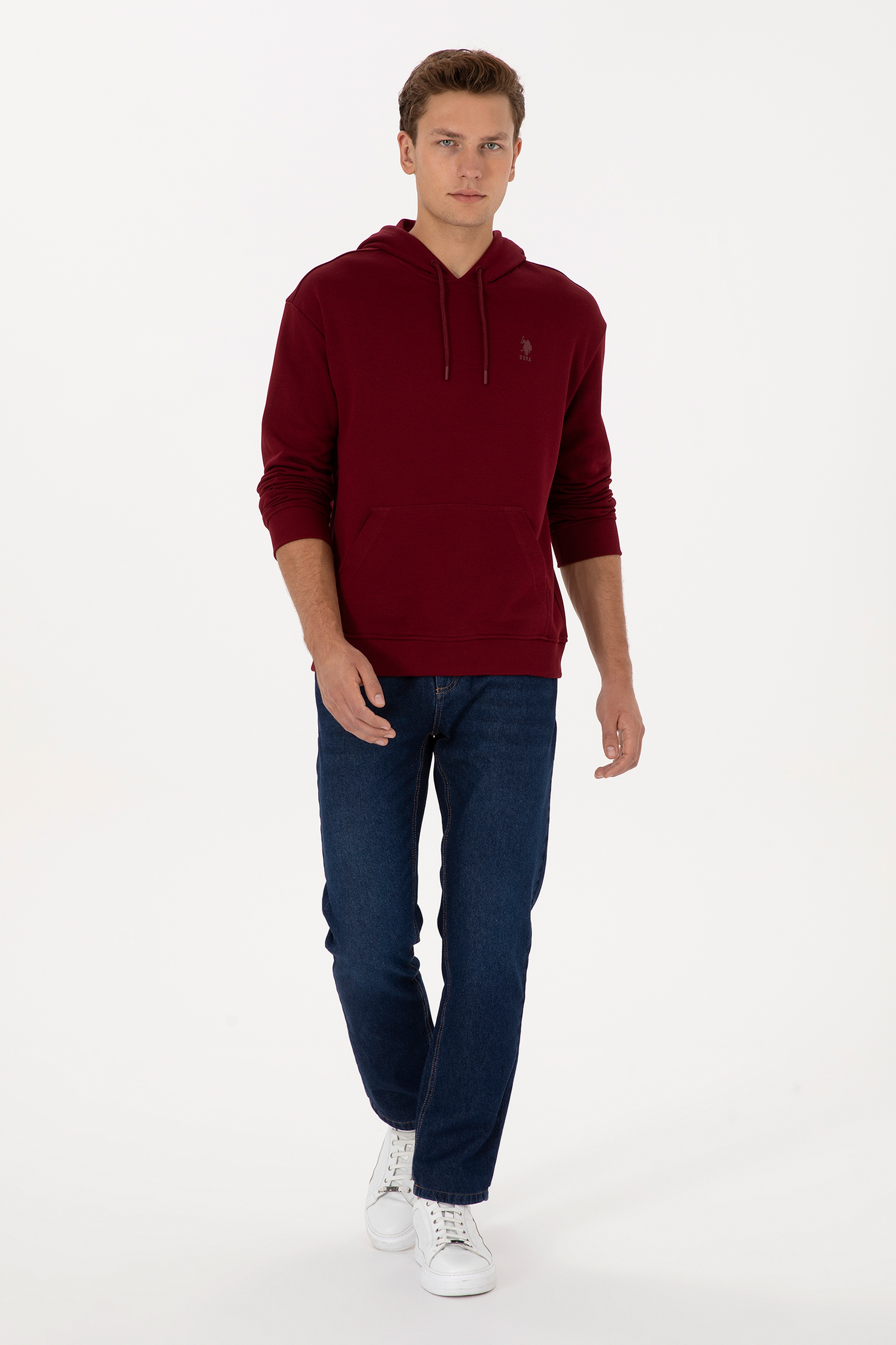 Erkek Koyu Mavi Straight Fit Jean Pantolon - Image 1