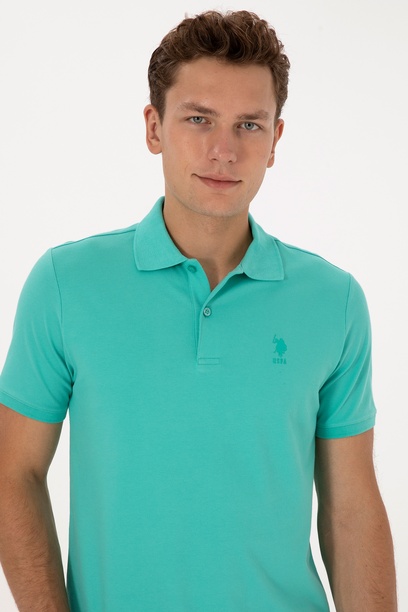 Erkek Mint Regular Fit Polo Yaka Tişört
