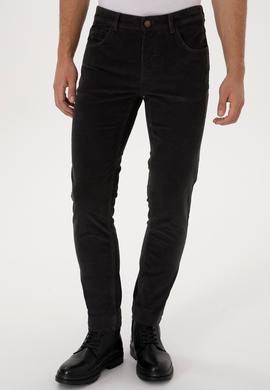 Erkek Gri Slim Fit Kanvas / Chino Pantolon - 50310150345