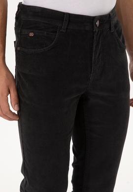 Erkek Gri Slim Fit Kanvas / Chino Pantolon - 50310150345