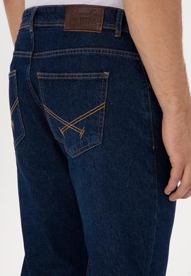 Erkek Koyu Mavi Straight Fit Jean Pantolon - 50316572041