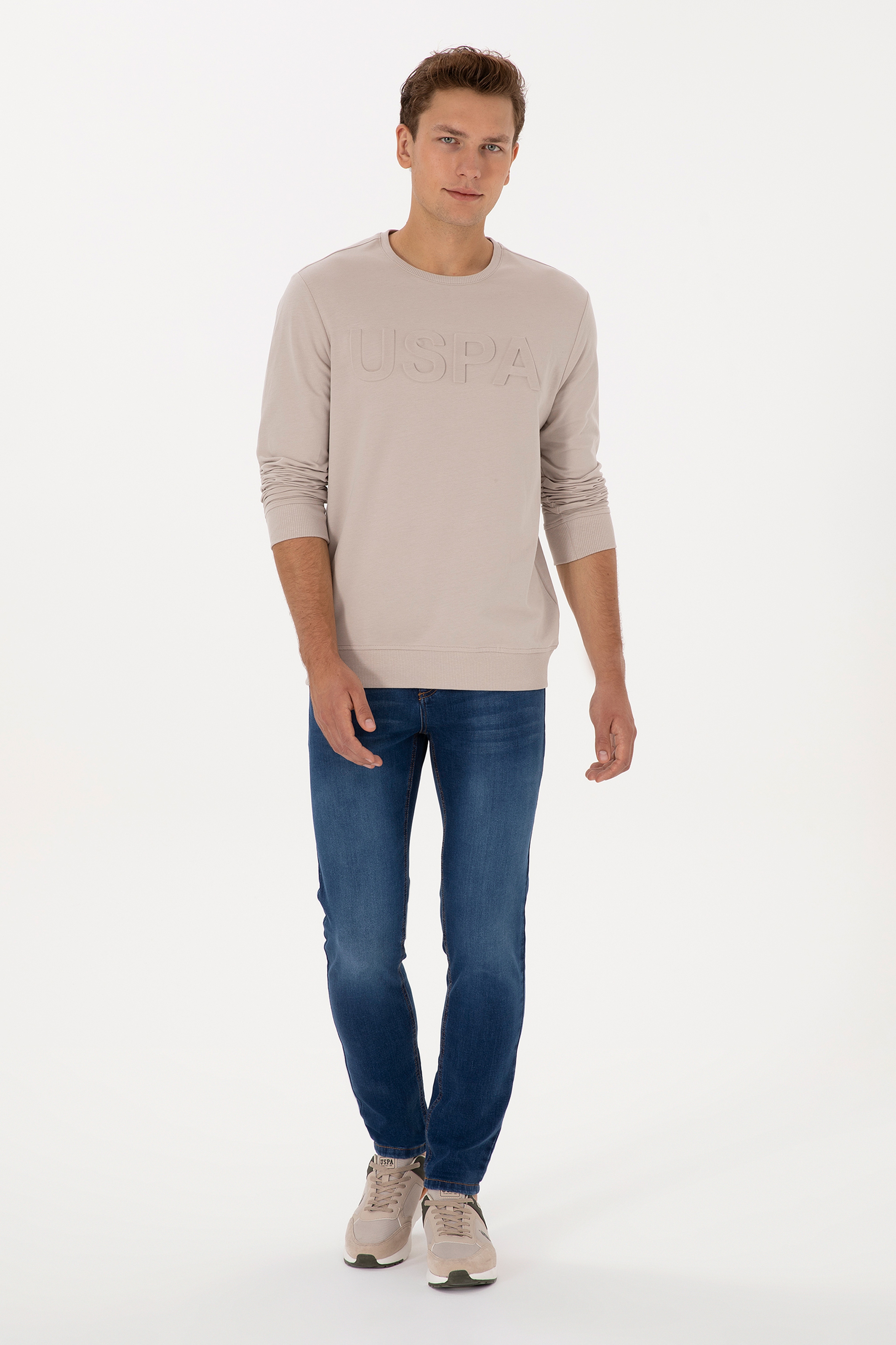 Erkek Mavi Slim Fit Jean Pantolon - Image 1