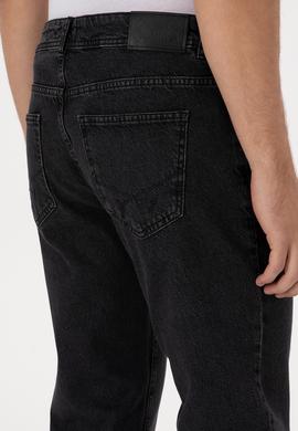 Erkek Siyah Relax Fit Jean Pantolon - 50316564020