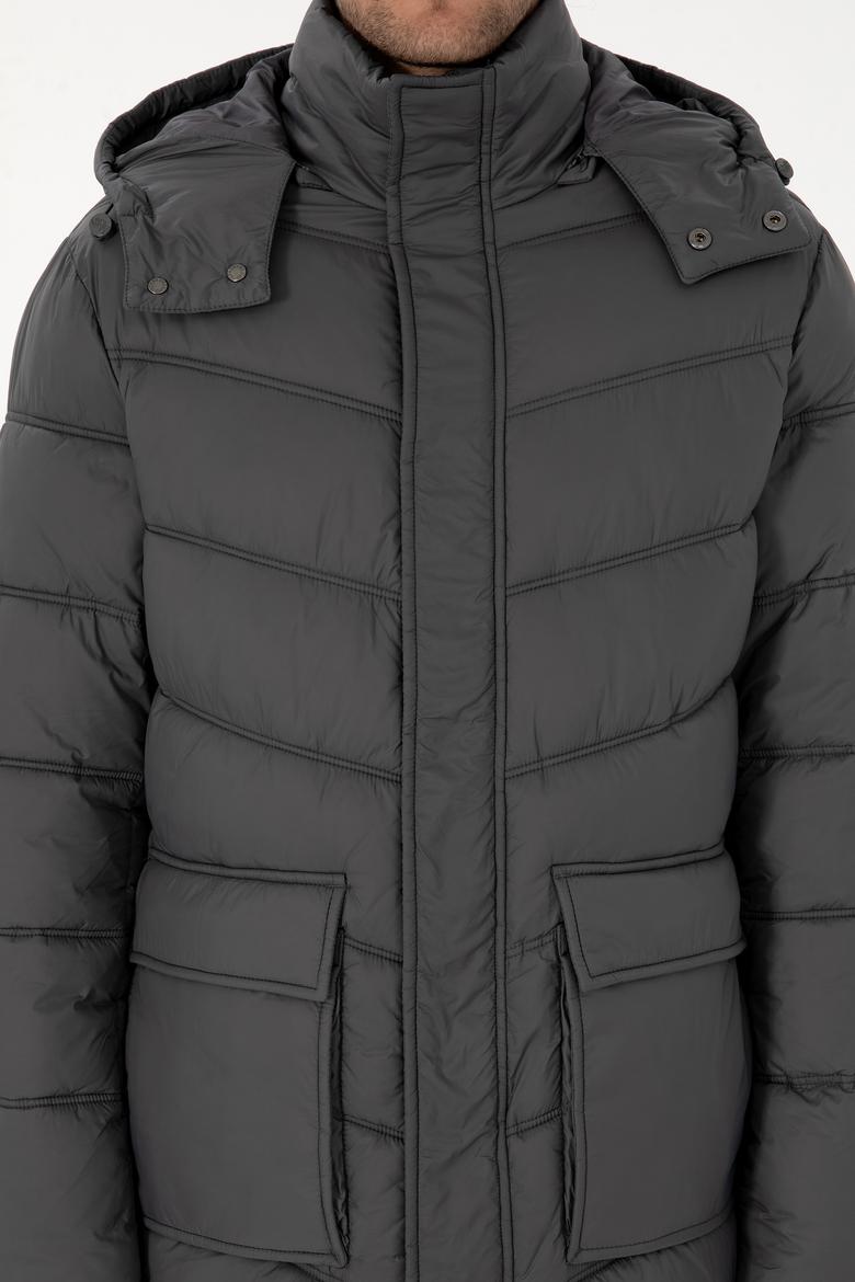 Erkek Gri Kaban - 50312002017