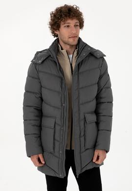 Erkek Gri Kaban - 50312002017