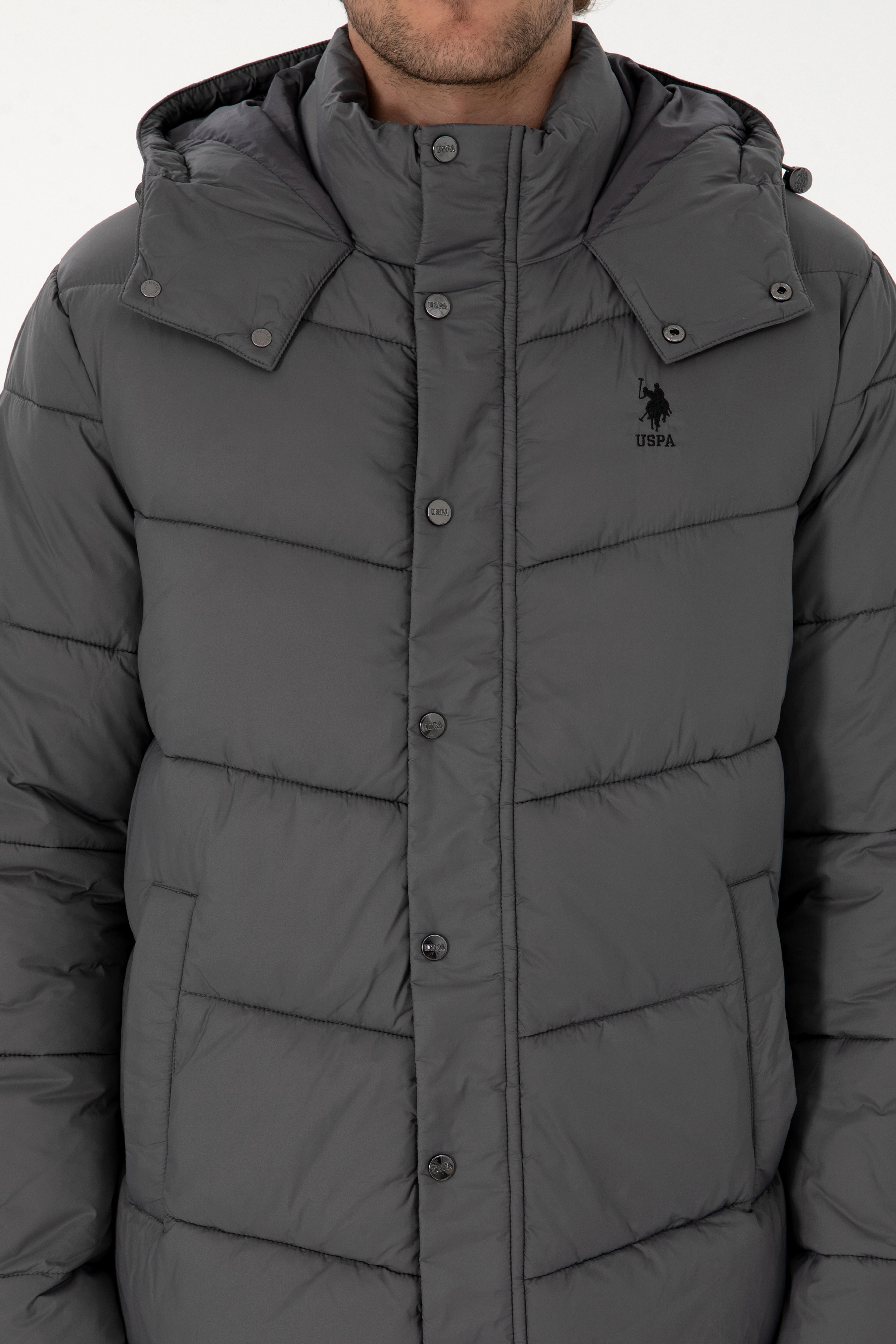 Erkek Gri Mont - Image 6