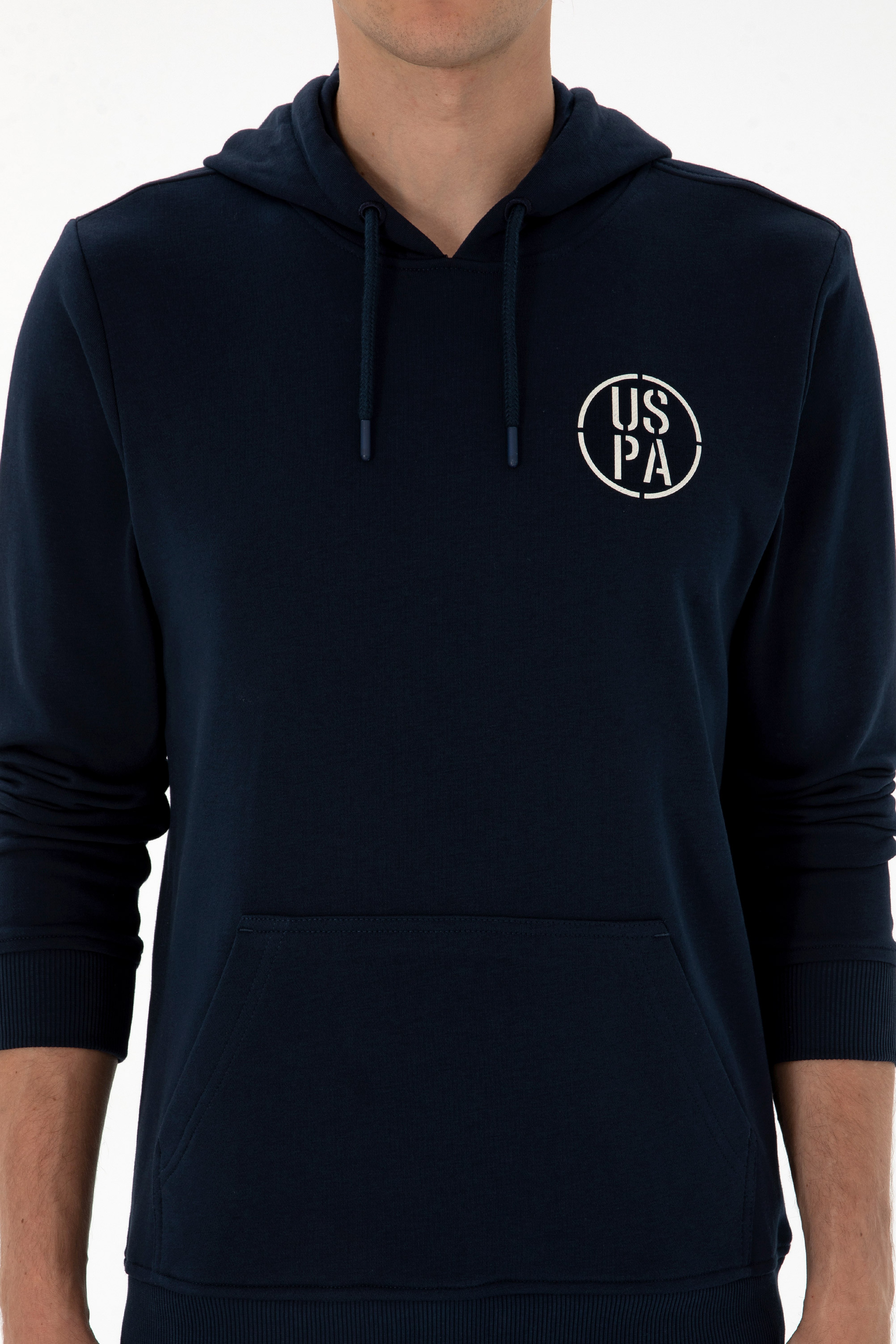 Erkek Regular Fit Kapüşonlu Lacivert Sweatshirt