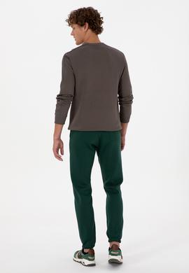 Erkek Koyu Yeşil Şardonlu Eşofman Altı - 50313745071