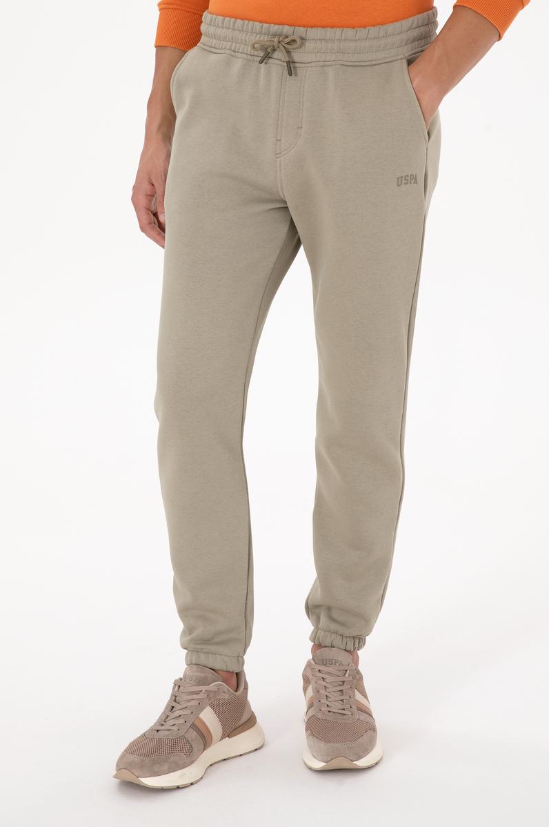 Erkek Açık Haki Şardonlu Eşofman Altı