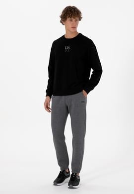 Erkek Antrasit Melanj Şardonlu Eşofman Altı - 50313745026