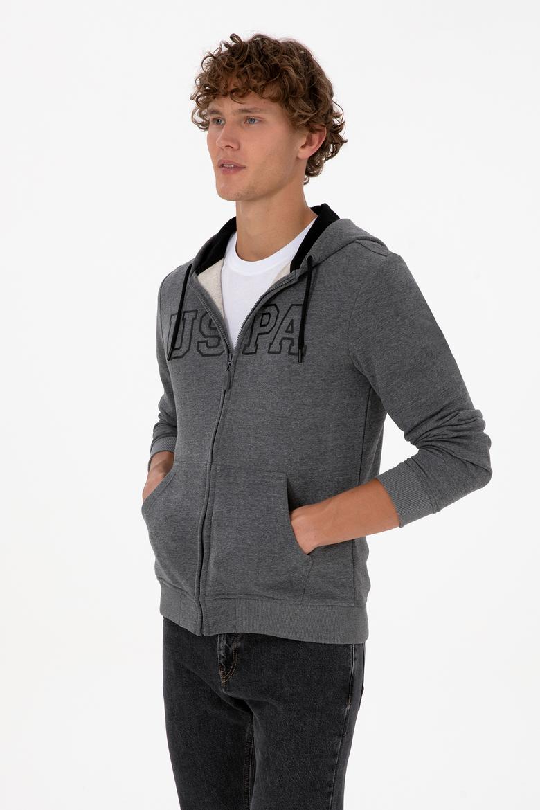 Erkek Antrasit Melanj Örme Hırka - 50313719001