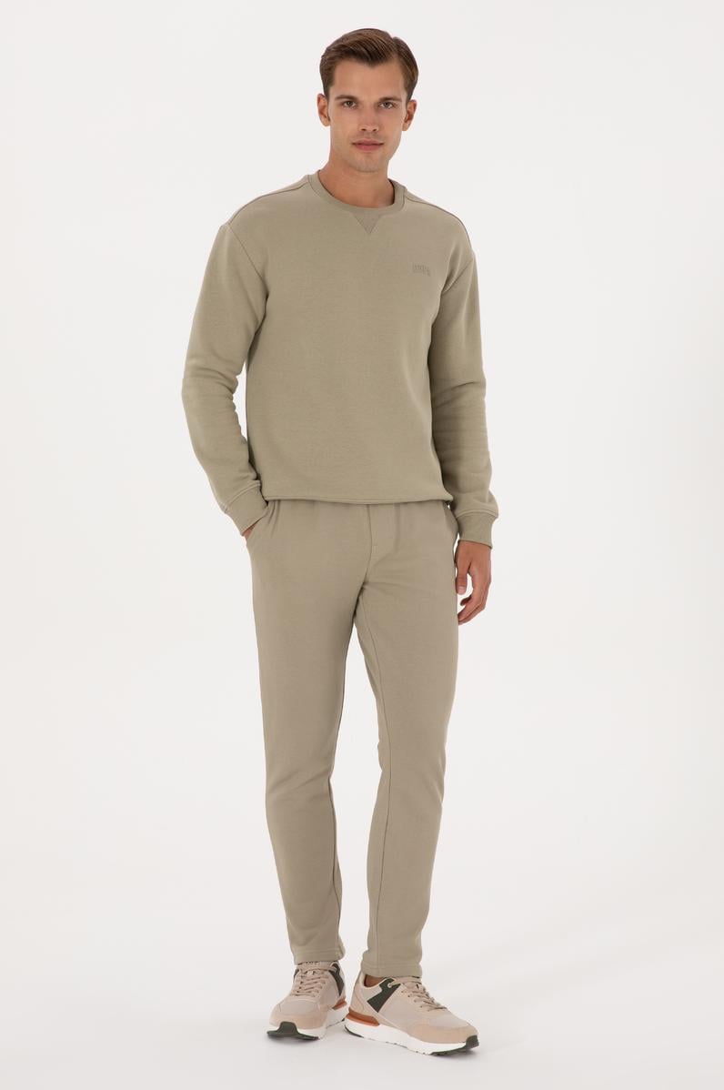 Erkek Açık Haki Eşofman Altı