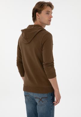 Erkek Haki Örme Hırka - 50313748107