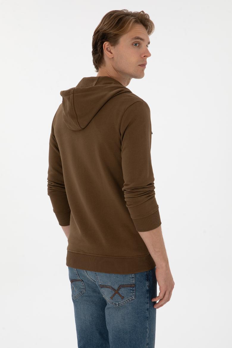 Erkek Haki Örme Hırka - 50313748107