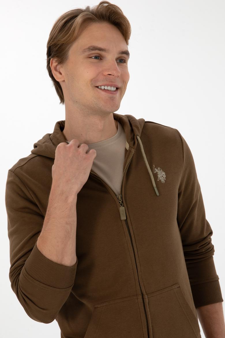 Erkek Haki Örme Hırka - 50313748107