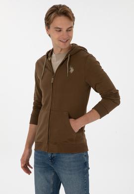 Erkek Haki Örme Hırka - 50313748107