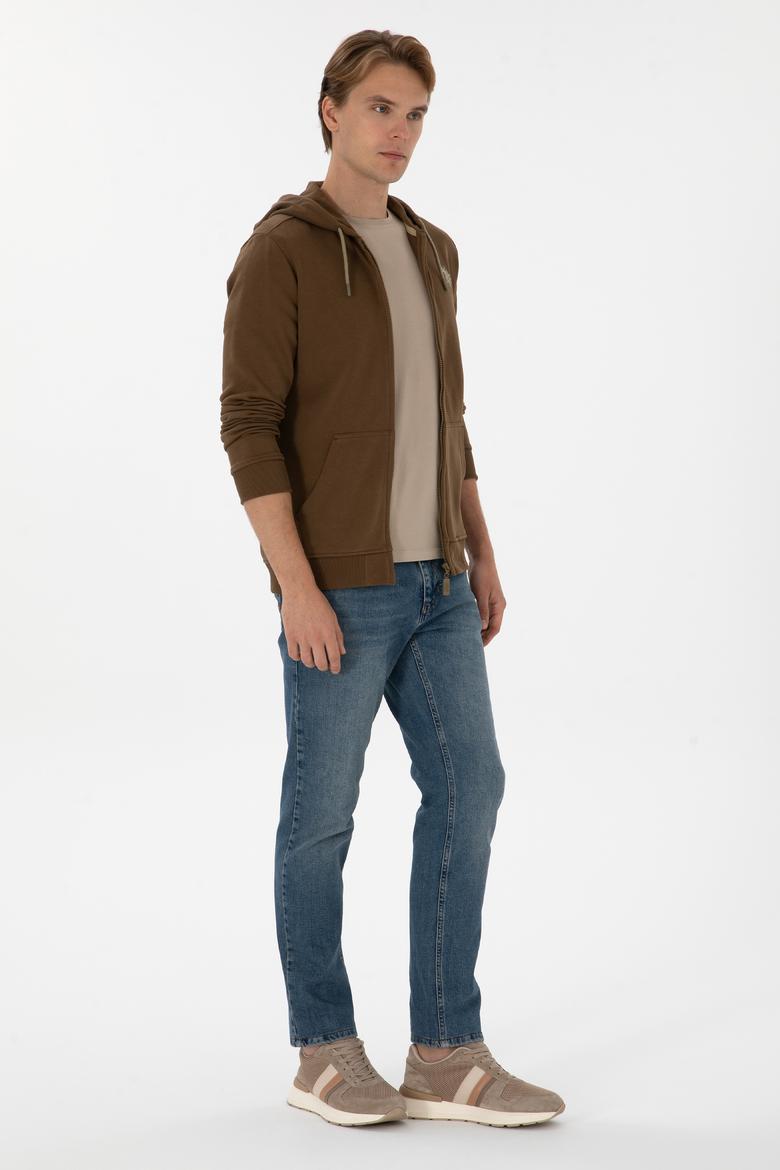 Erkek Haki Örme Hırka - 50313748107