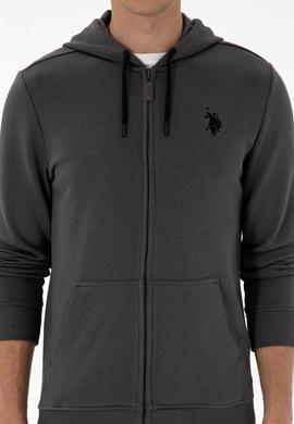 Erkek Gri Örme Hırka - 50313748078