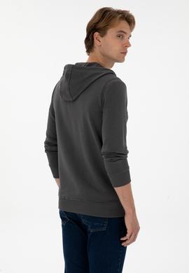 Erkek Gri Örme Hırka - 50313748078