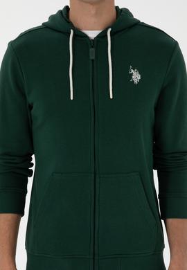 Erkek Koyu Yeşil Örme Hırka - 50313748114